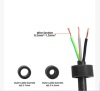 Connecteur d'éclairage LED M15 2-4P à verrouillage par poussée, ensemble mâle et femelle