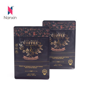 Bolsa de <span class=keywords><strong>café</strong></span> con logotipo personalizado del fabricante, bolsa de <span class=keywords><strong>café</strong></span> con válvula de fondo plano, cremallera de embalaje de té en polvo - Product Image 4