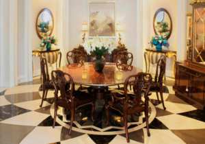 <span class=keywords><strong>Letto</strong></span> in <span class=keywords><strong>Legno</strong></span> Massello Ispirato all'Antico con Dettagli Dorati e <span class=keywords><strong>Testiera</strong></span> Intarsiata a Mano con Conchiglie Marine - Product Image 4