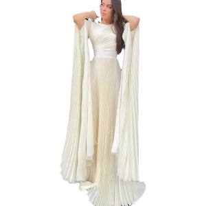 Verano nuevo Color sólido cintura estilo Socialite elegante vestido de noche <span class=keywords><strong>largo</strong></span> para mujer - Product Image 5