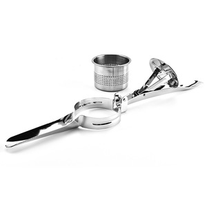 Écrase-pommes <span class=keywords><strong>de</strong></span> terre manuel en acier inoxydable, presse lisse, ustensile <span class=keywords><strong>de</strong></span> cuisine pour purée, aliments pour bébés et préparation <span class=keywords><strong>de</strong></span> repas - Product Image 4