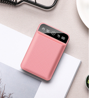 Batterie externe 10000 mAh, chargeur portable, écran LED, charge rapide, ultra-mince, double USB, batterie externe en aluminium pour les voyages