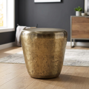 <b>Industrial</b> Drum Metal <b>Side</b> <b>Table</b> | Round Accent End <b>Table</b> Manufacturer & Wholesale Supplier India | Bulk OEM Furniture - Product Image 3