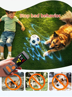 Répulsif à ultrasons pour chiens portable, 2000 mAh rechargeable, écran LCD, haute puissance, dispositif d'entraînement comportemental pour chiens, pour l'extérieur