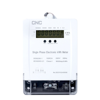 Meteran Listrik Elektronik Kwh Satu Fasa 2 Kawat Din Rail Amperemeter AC IP54