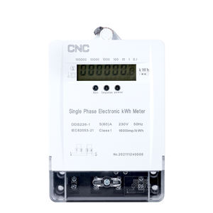 มิเตอร์ไฟฟ้าอิเล็กทรอนิกส์แบบเฟสเดียว จอแสดงผล LCD ระดับพลังงาน IP54 คลาส 1 - Product Image 3