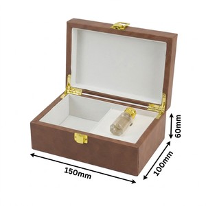 Caja de Perfume de Madera de Lujo Landy, Caja de Embalaje para Aceite Esencial <span class=keywords><strong>y</strong></span> Aceite de Oud con Logotipo Personalizado, Caja de Regalo con Forro de Terciopelo, Embalaje al por Mayor - Product Image 2