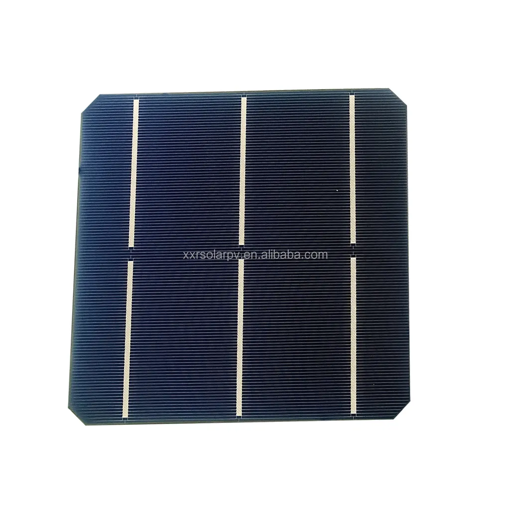 Mono Solar Cell 3bb 6นิ้ว20.9% ประสิทธิภาพสูงแบบต่อเนื่อง Busbar Blue Black เซลล์แสงอาทิตย์