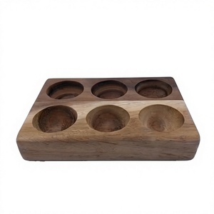 Support rectangulaire en bois de qualité supérieure pour verres, étagère de rangement artisanale pour vaisselle de cuisine, style rustique - Product Image 4
