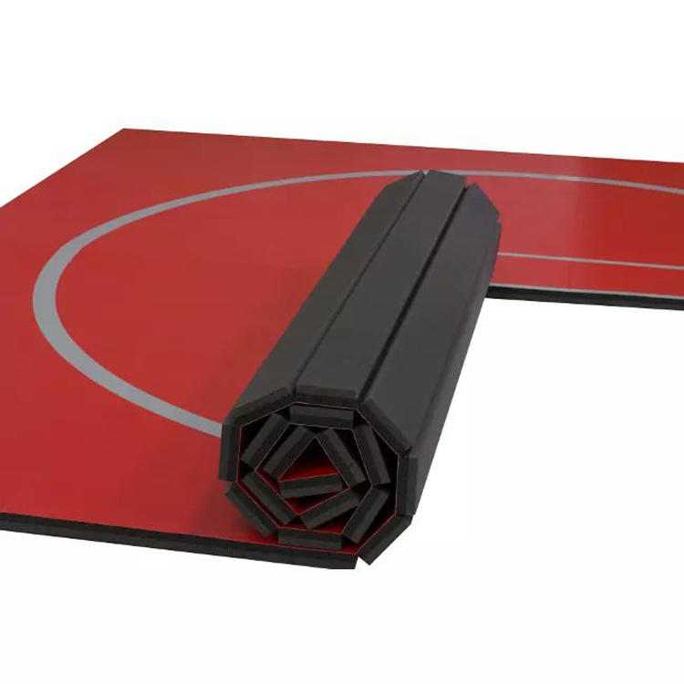 Superficie de vinilo flexible de alta calidad, esteras enrollables de espuma de pvc suave XPE para artes marciales y lucha libre, CHINA