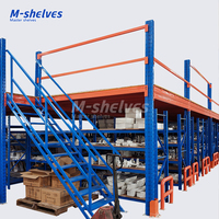Plateforme de mezzanine en acier robuste, capacité de 500 kg par m², stockage multi-niveaux pour entrepôt, taille personnalisée