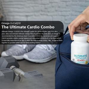 OEM/ODM非GMOソフトゲル1280mgオメガ3フィッシュオイル + 100mg CoQ10 - Product Image 6