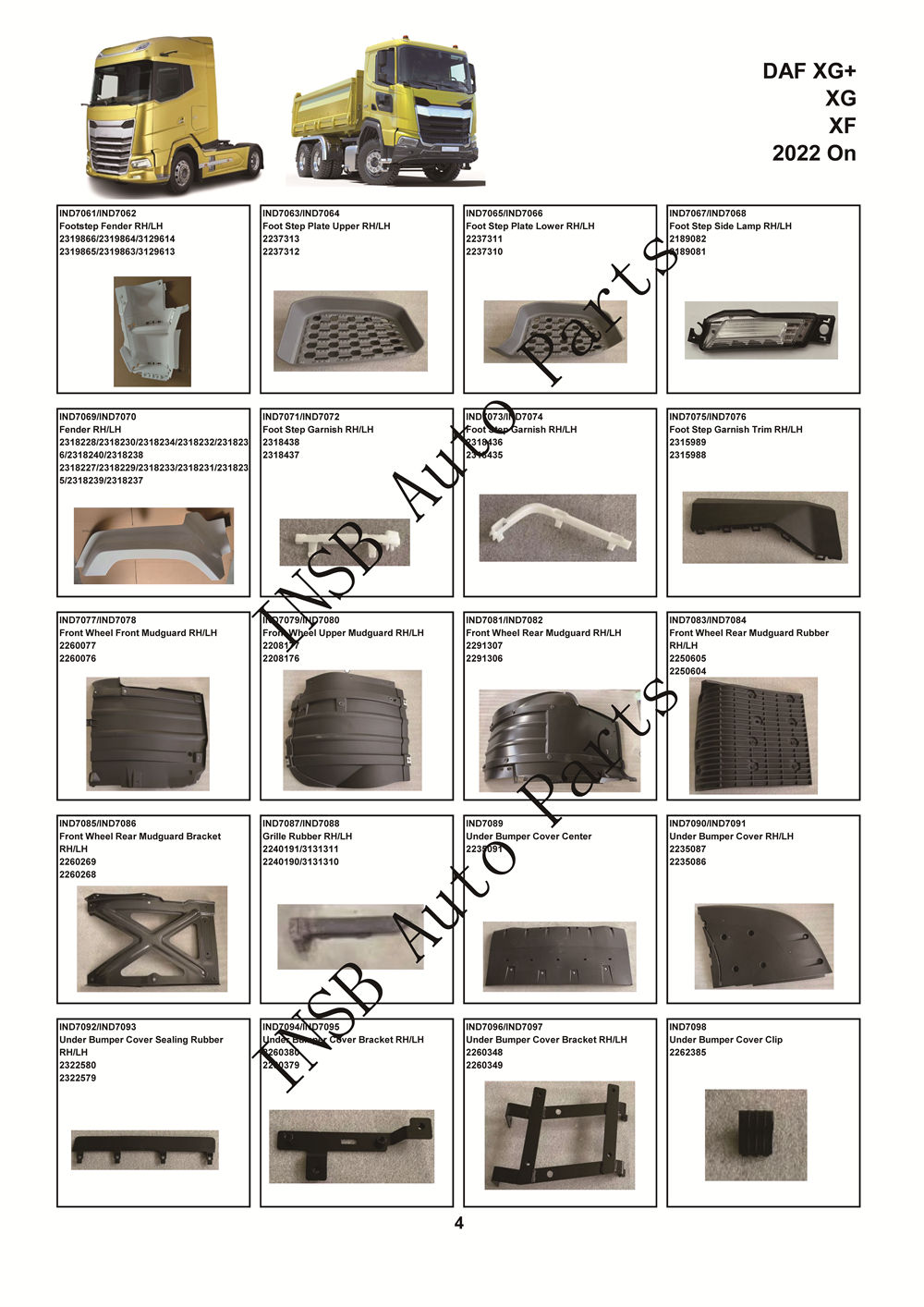 Door Extension for DAF XG+ XF Trucks | OEM 2197136 2197135