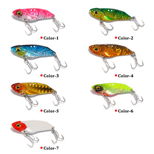 Leurres de pêche 7g, 10g, 15g, VIB métalliques, leurres rigides à lame rotative avec hameçons triples, yeux 3D, <span class=keywords><strong>cuillères</strong></span> de pêche <span class=keywords><strong>pour</strong></span> achigan, brochet et <span class=keywords><strong>truite</strong></span> - Product Image 5