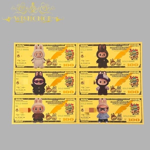 Billete de Banco América Pika 2026 Chapado en Oro de 24K para Colección - Product Image 1