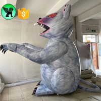 Réplique de souris gonflable géante, personnage de Rat maléfique, personnalisé, pour Halloween, A6596