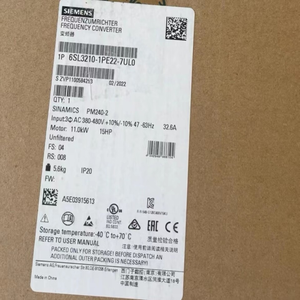 6SL32101PE227UL0 Sinamics G120 PM240-2 7.5kW 3AC 380-480V ตัวแปลงความถี่ PLC - Product Image 4