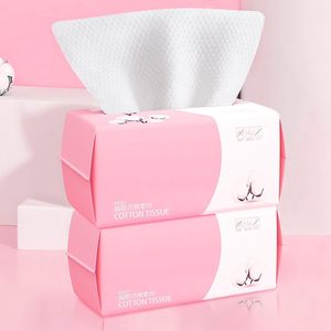 Disposable <strong>Face</strong> Towel 100 Count for Washing Soft Cotton Dry Wipes Facial <strong>Cloths</strong> Towelettes for Washing and Drying - Product Image 1