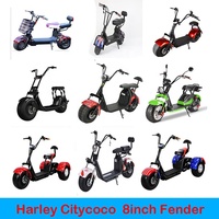 Citycoco elektrikli scooter aksesuarları scooter saf renk çamurluk elektrikli motosiklet çamurluklar renkli