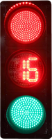 Feu de signalisation routière LED 300 mm 5 mm à alimentation solaire ou secteur Cosyn Vietnam Malaisie/Indonésie/Philippines/Arabie Saoudite, à lumière constante