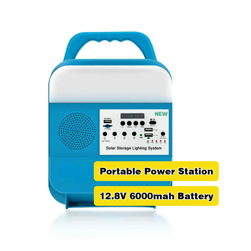 Portable Solar Generator 16-25W 12V Solar Power station LiFePO4 battery energy storage systems For Outdoor Indoor Solar Power