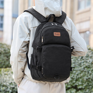 Student <b>Backpack</b> Khaki 14 In Computer Interlayer Unisex For Junior High High <b>School</b> College Students Leisure Travel - Product Image 2