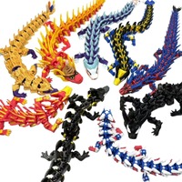 Figurine de dragon articulée en PLA imprimée en 3D, style super-héros, jouet à articulations flexibles, cadeau de collection écologique