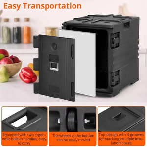 Trasportatore commerciale Ultra Pan portatile isolante in plastica <span class=keywords><strong>elettrico</strong></span> scaldabagno per alimenti ristorante alberghiero Catering bar cucina conservazione degli alimenti - Product Image 4