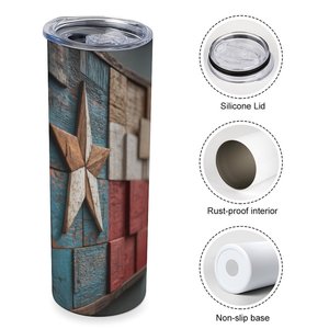 Stainless Steel Tumbler 20oz Vacuum Insulated Dual Use Cold <b>Hot</b> <b>Drink</b> Custom Logo - Product Image 3
