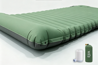 Matelas pneumatique double pour le camping en plein air, épaisseur 10 cm, matelas gonflable avec éponge intégrée pour la randonnée, les voyages en voiture, la tente
