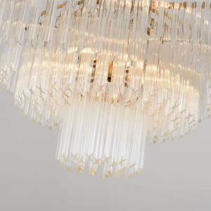 Luminaires modernes Lampe suspendue de luxe pour salon, hôtel, lustres créatifs en verre cristal - Product Image 4