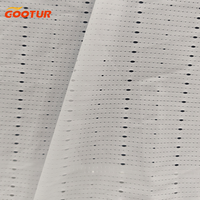 Soufflerie Conception Perforée 100% Polyester Tissu 80gsm Ultra-léger Respirant pour Running Vest Sportswear Textile Material