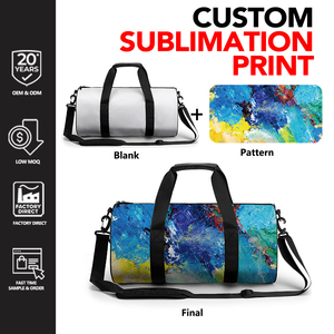 Tas Olahraga Custom PRYES Oxford, Tas Travel, Tas Tangan, Tahan Air, Pemisah Basah Kering, Tas Gym Akhir Pekan untuk Pria dan Wanita - Product Image 2