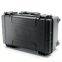 Valise de transport robuste en plastique PP étanche IP67 avec poignée télescopique et mousse de rembourrage, 559x358x233mm, prix usine, OEM