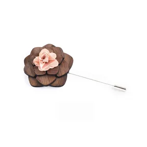 Elegant Red Magnetic Lapel Flower - Perfect for Weddings and Special Events