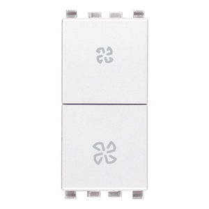 Interruptor de Ventilador de 2 Polos y 10AX, Blanco, para Piezas de Aire Acondicionado - Product Image 1