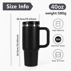 Stainless Steel Vacuum Tumbler 1200ml With Handle Travel <b>Mug</b> Double Wall Insulated Minimalist Design - Product Image 2