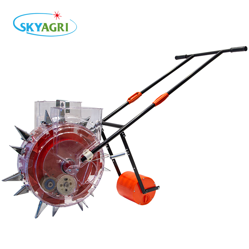 Double Row Hand push Adjustable Seeder
