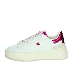 Sneakers da Donna DFSH321094 Bianche e Fucsia, Stile Platform con Suola Piatta - Product Image 1