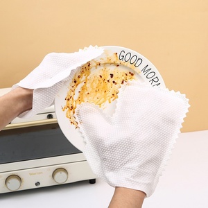 Gants et mitaines de dépoussiérage réutilisables en microfibre blanche douce, tissu artisanal double face pour essuyages et dépoussiérage - Product Image 1