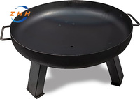 Foyer pliant de gril de camping en acier corten d'extérieur à la mode