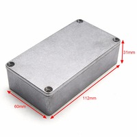 Boîtier de commande de pédale d'effet de guitare en alliage d'aluminium moulé sous pression 1590B pour l'électronique et les instruments