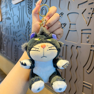 Lindo Lucifer Mary Cat Doll llaveros de peluche juguetes niñas bolsa colgante venta al por mayor suave Lucifer llavero para niños regalo - Product Image 6