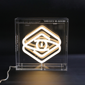 Hấp dẫn <span class=keywords><strong>LED</strong></span> linh hoạt Neon hộp Đèn rõ ràng Acrylic Hộp đèn với dải Neon cho doanh nghiệp - Product Image 3