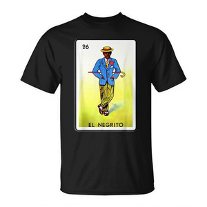 Camiseta del juego de cartas tradicional mexicano N26 El Negrito - Product Image 2