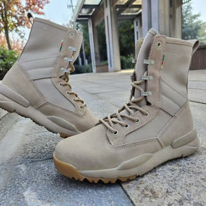 Bottes tactiques hautes respirantes couleur sable pour l'extérieur, entraînement, alpinisme, coupe-vent, anti-sable, ultra-légères, bottes du désert - Product Image 5