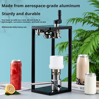 Machine manuelle de scellage de canettes, scelleuse de canettes pour boissons, jus frais, café, en acier inoxydable de qualité alimentaire