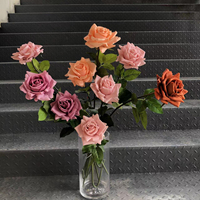 M721 Roses artificielles en soie, nouveau Design, toucher réel, centre de table en Latex, fleurs pour mariage, Offre Spéciale