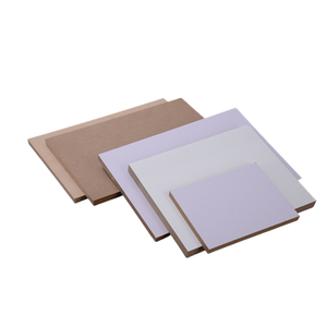 Linyi Zhenshijie mate 4X8 <span class=keywords><strong>18mm</strong></span> PET laminado MDF hoja de madera/madera contrachapada/aglomerado/<span class=keywords><strong>OSB</strong></span> para puertas de armarios - Product Image 4