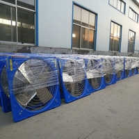 Kipas Exhaust Dinding 6ft Volume Udara Tinggi Tahan Korosi Dilindungi UV 400kW 380V Bilah Baja Tahan Karat Garansi 2 Tahun
